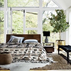 CB2 Handwoven Dorado King Blanket